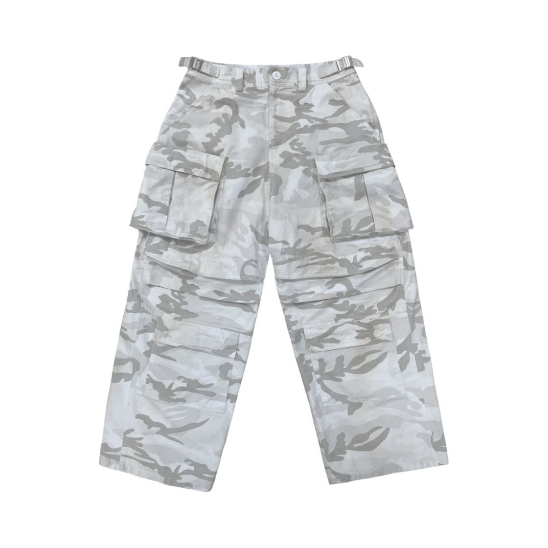 PROJECT G/R WASHED CARGO PANTS WHITE CAMO