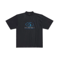 BALENCIAGA SURFER MEDIUM FIT T-SHIRT BLACK BLUE