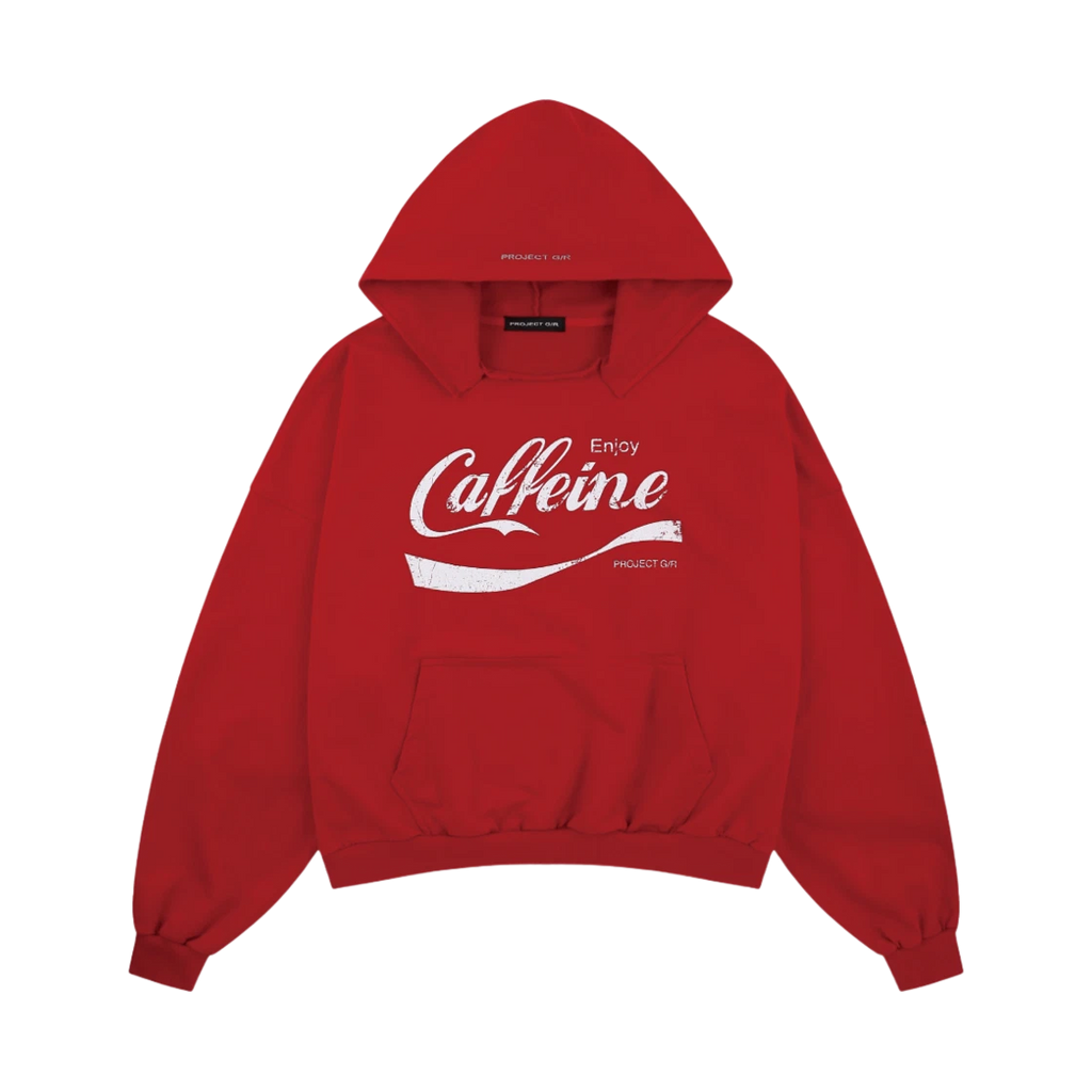 PROJECT G/R CAFFEINE PARODY HOODIE RED