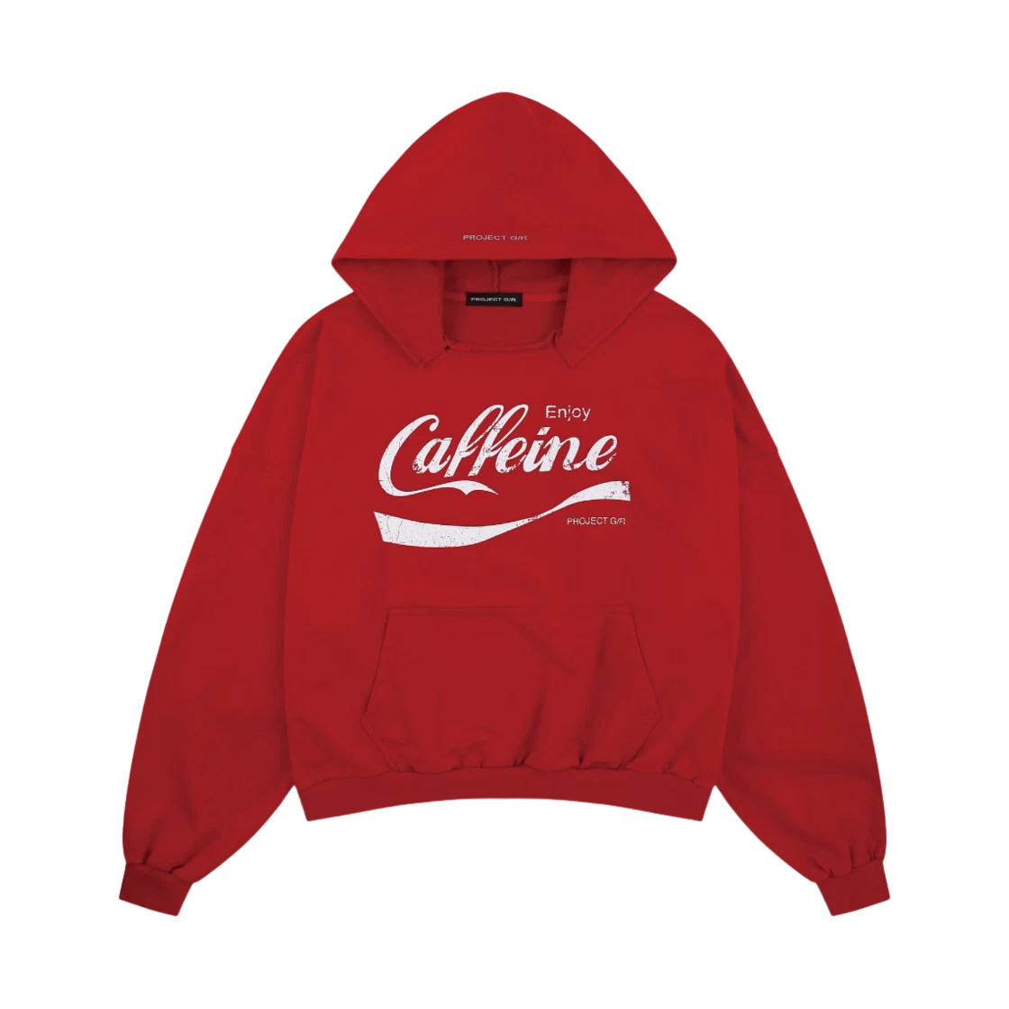 PROJECT G/R CAFFEINE PARODY HOODIE RED