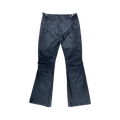 PROJECT G/R COATED BIKER ARMOURED FLARE PANTS BLACK