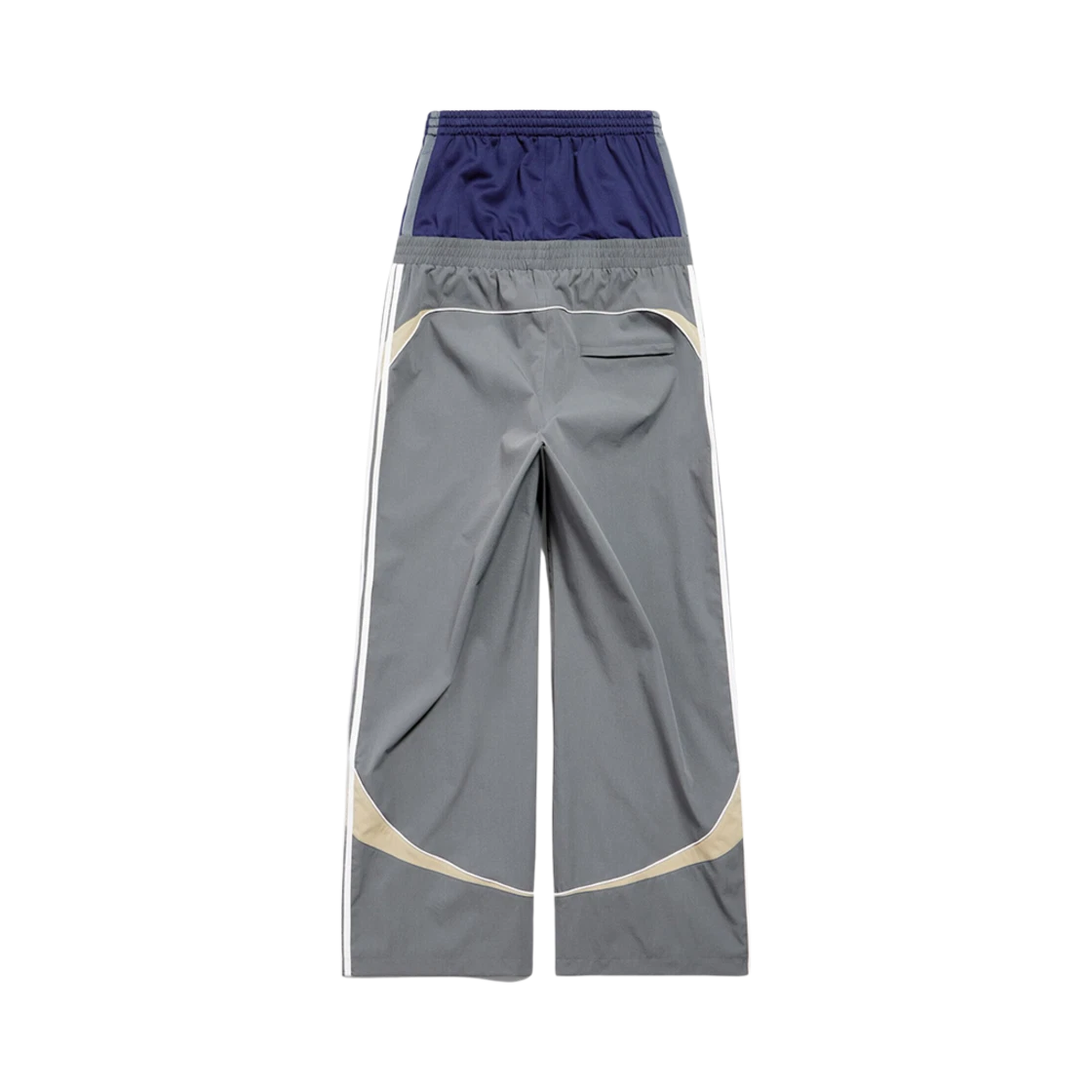 BALENCIAGA CUT UP TRACKSUIT PANTS DARK GREY