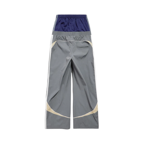 BALENCIAGA CUT UP TRACKSUIT PANTS DARK GREY