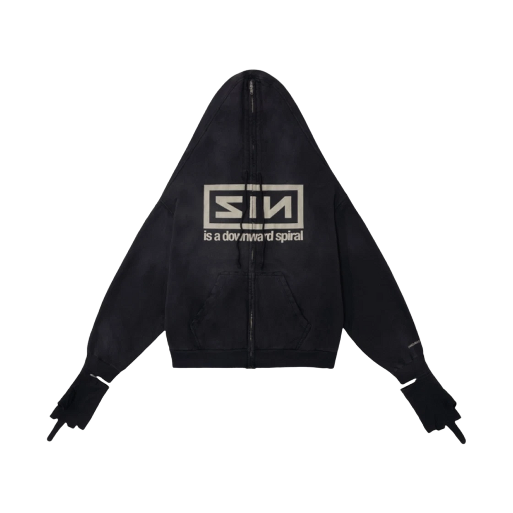 PROJECT G/R ZYGON ZIP HOODIE BLACK