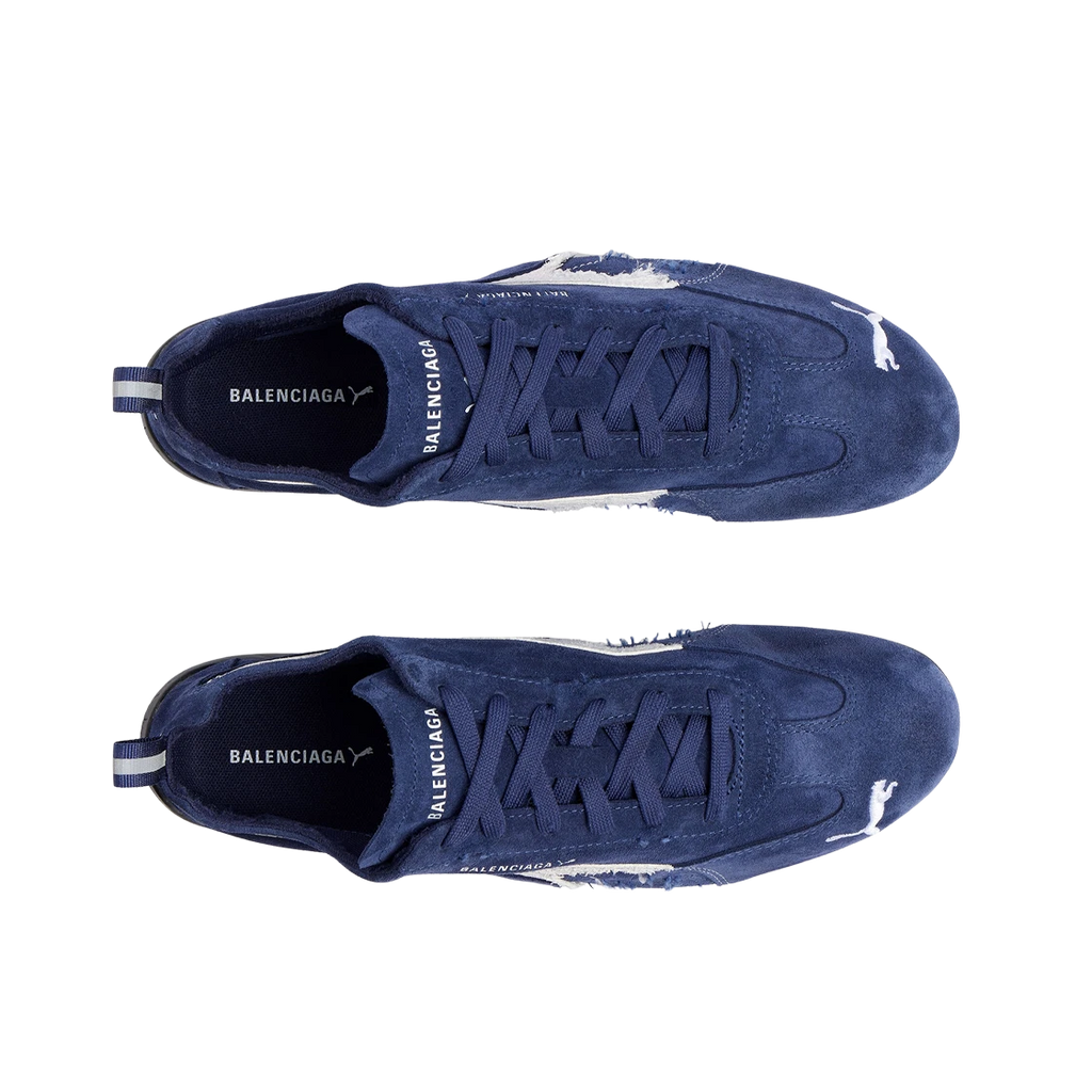 BALENCIAGA X PUMA SPEEDCAT SUEDE NAVY WHITE