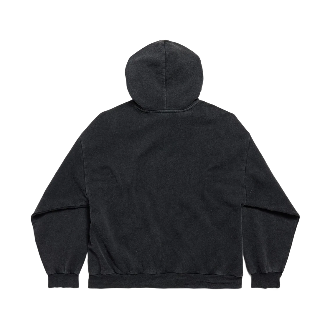BALENCIAGA X PUMA HOODIE MEDIUM FIT BLACK FADED