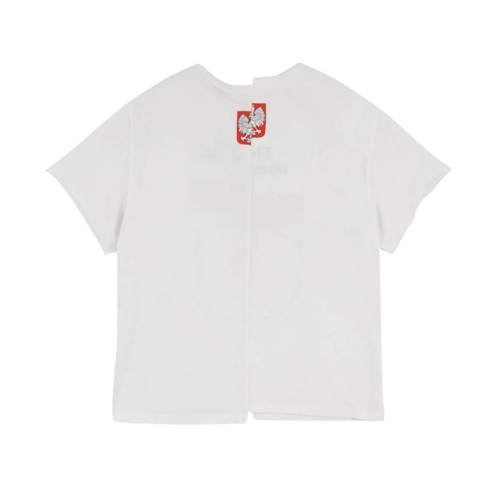 PROJECT G/R TIGHT FIT SPLIT T-SHIRT WHITE