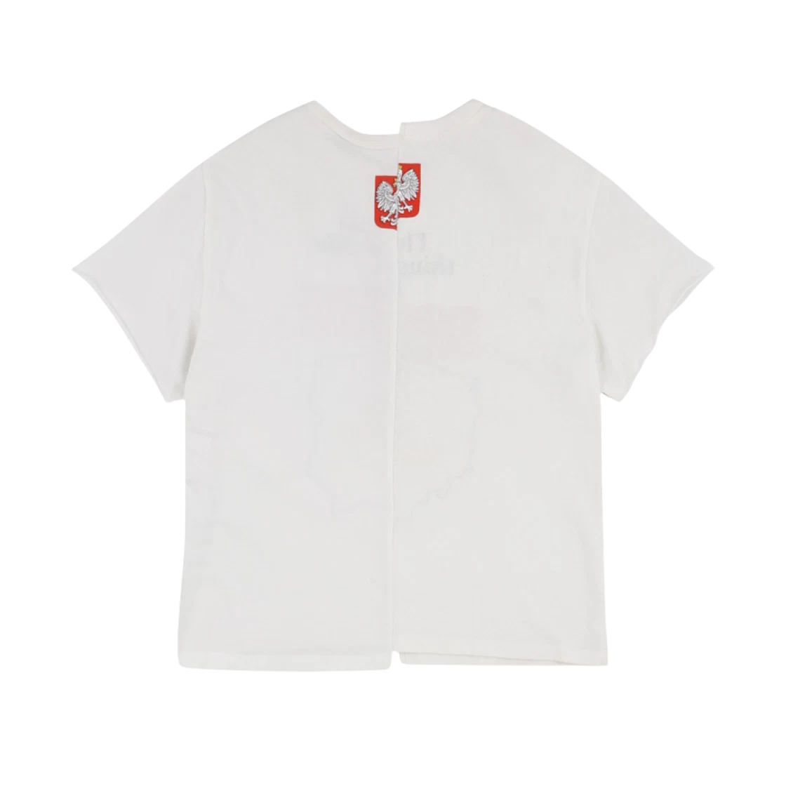 PROJECT G/R TIGHT FIT SPLIT T-SHIRT WHITE