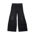 BALENCIAGA FLARED CARGO PANTS BLACK