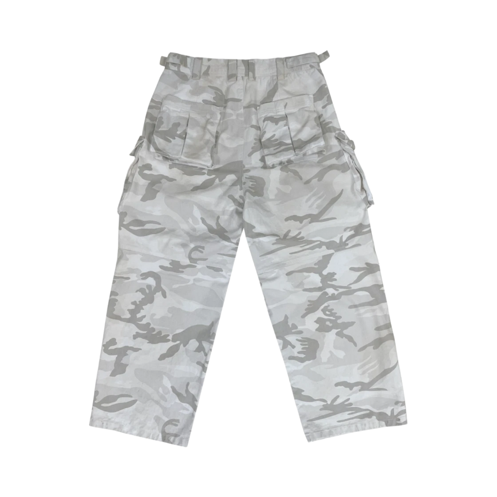 PROJECT G/R WASHED CARGO PANTS WHITE CAMO