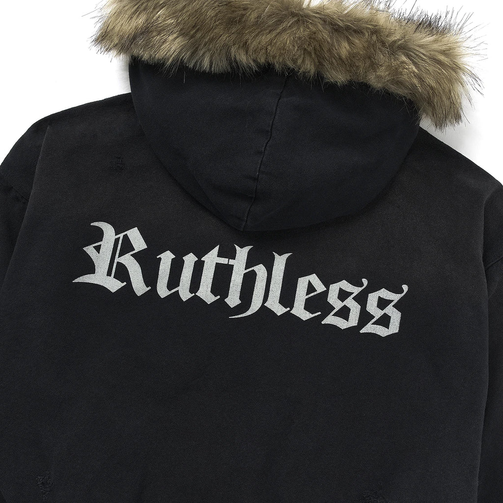 PROTOCOL INDEX DETACHABLE FUR HOODED WORK JACKET