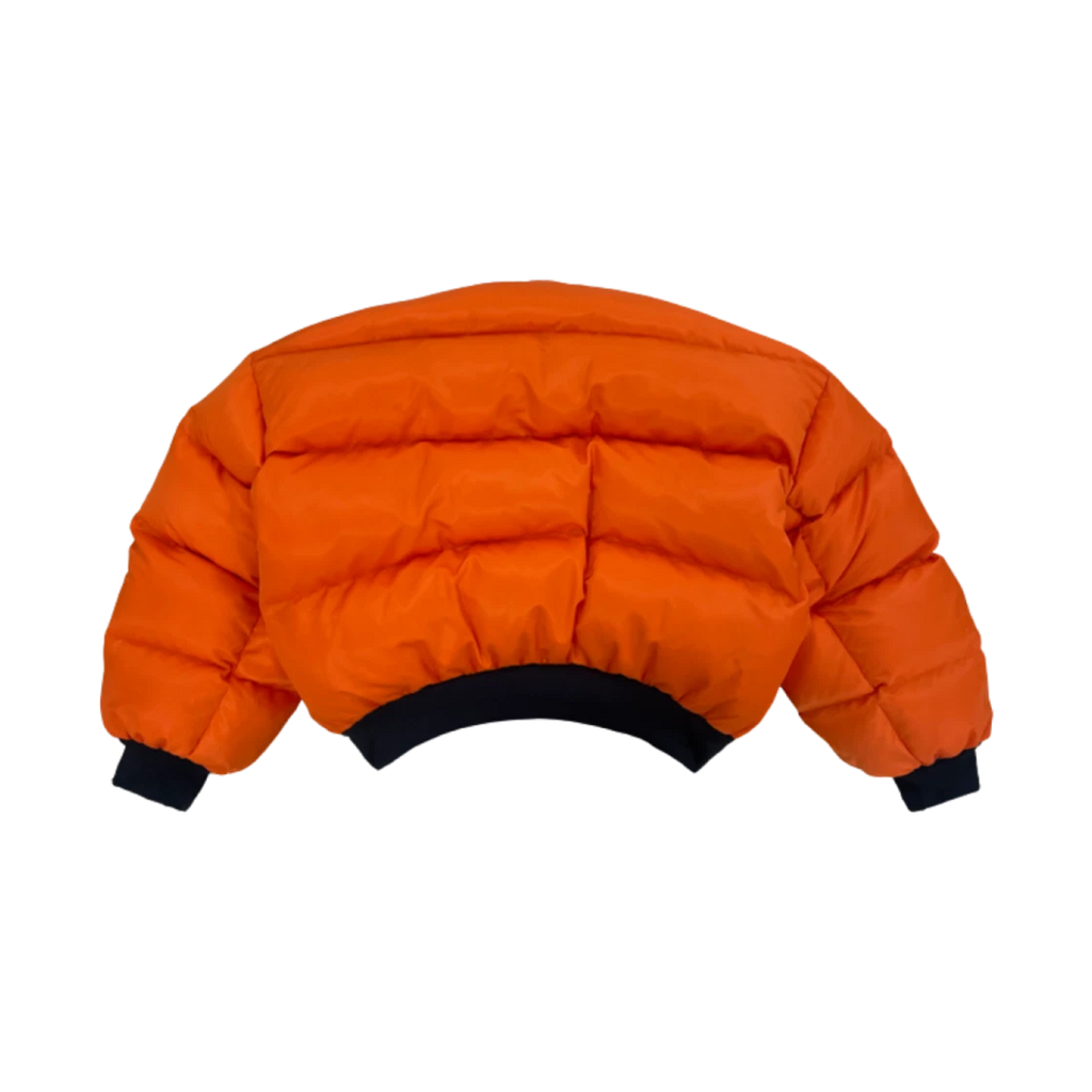 PROJECT G/R REVERSIBLE PUFFER BOMBER JACKET BLACK