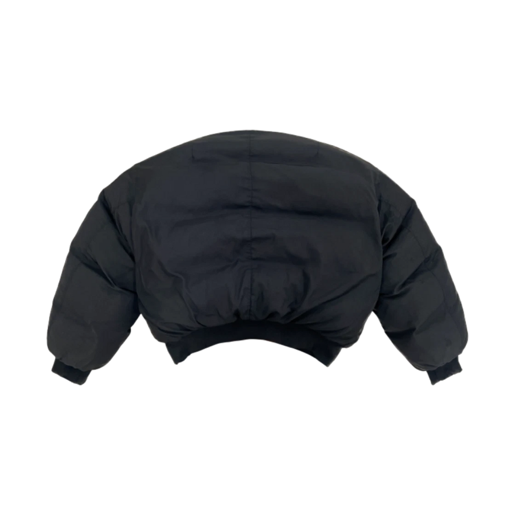 PROJECT G/R REVERSIBLE PUFFER BOMBER JACKET BLACK