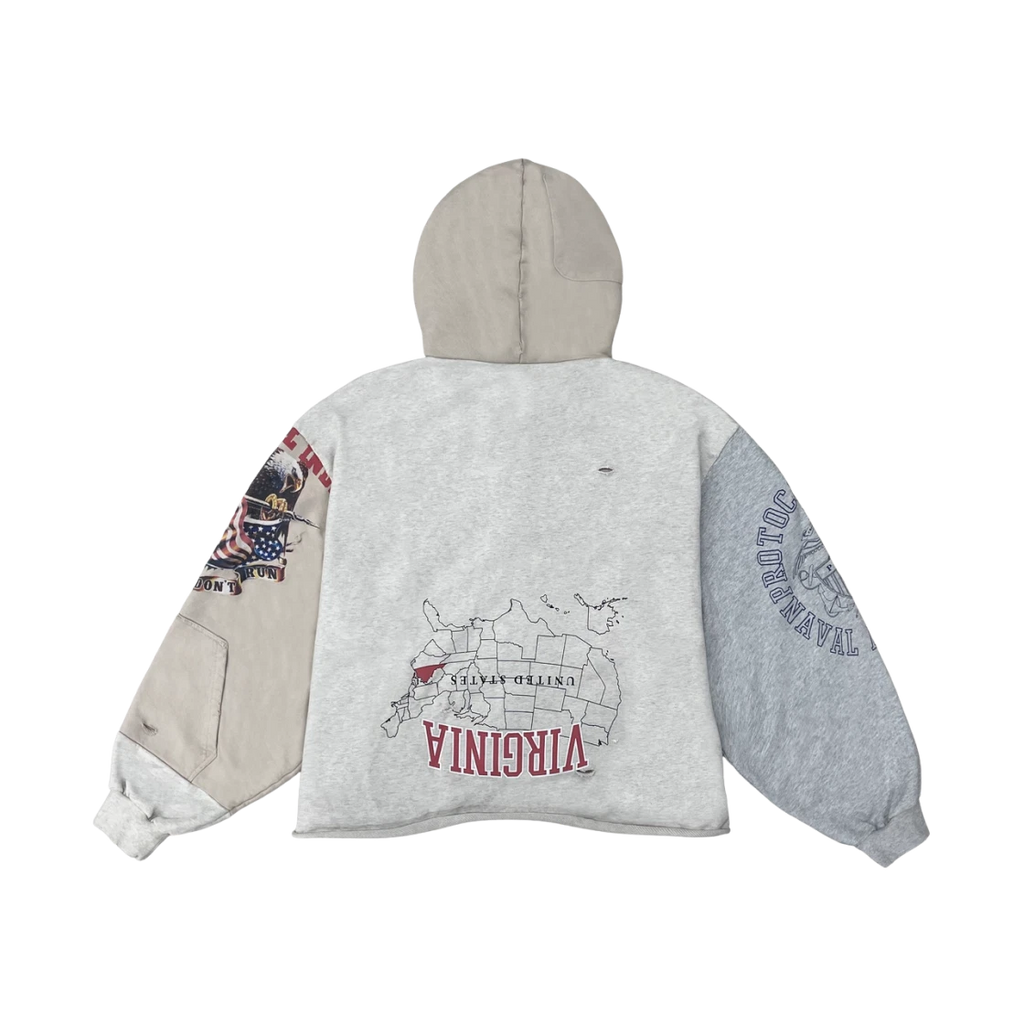 PROTOCOL INDEX UPSIDE DOWN ZIP HOODIE