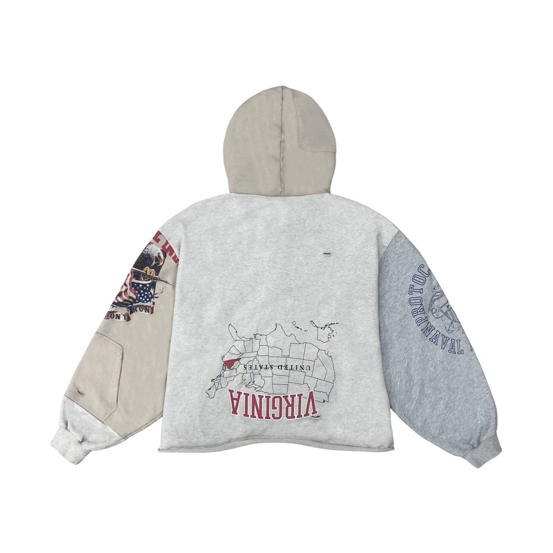 PROTOCOL INDEX UPSIDE DOWN ZIP HOODIE