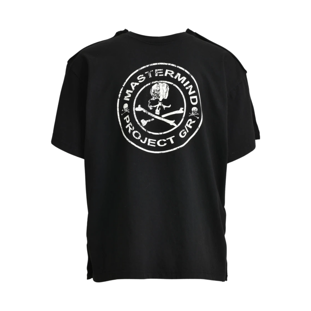 PROJECT G/R X MASTERMIND TWO FACED OUTSEAM T-SHIRT BLACK CAMO