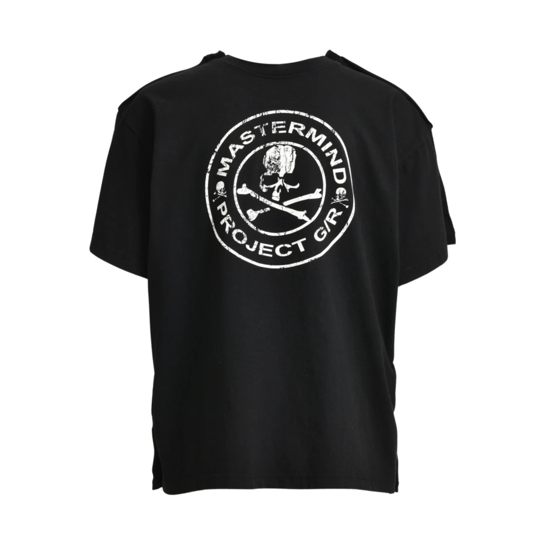 PROJECT G/R X MASTERMIND TWO FACED OUTSEAM T-SHIRT BLACK CAMO