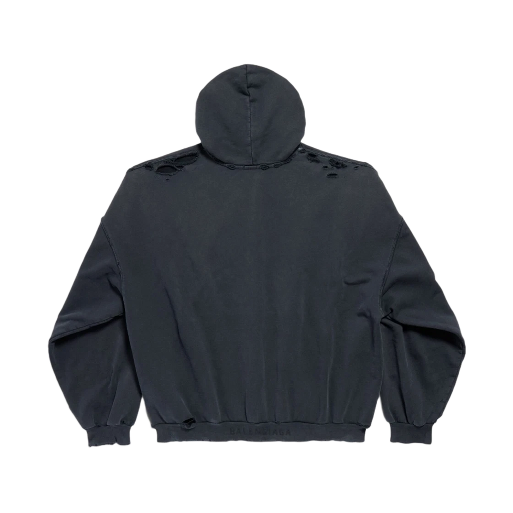 BALENCIAGA PARIS LIBERTY HOODIE OVERSIZED BLACK