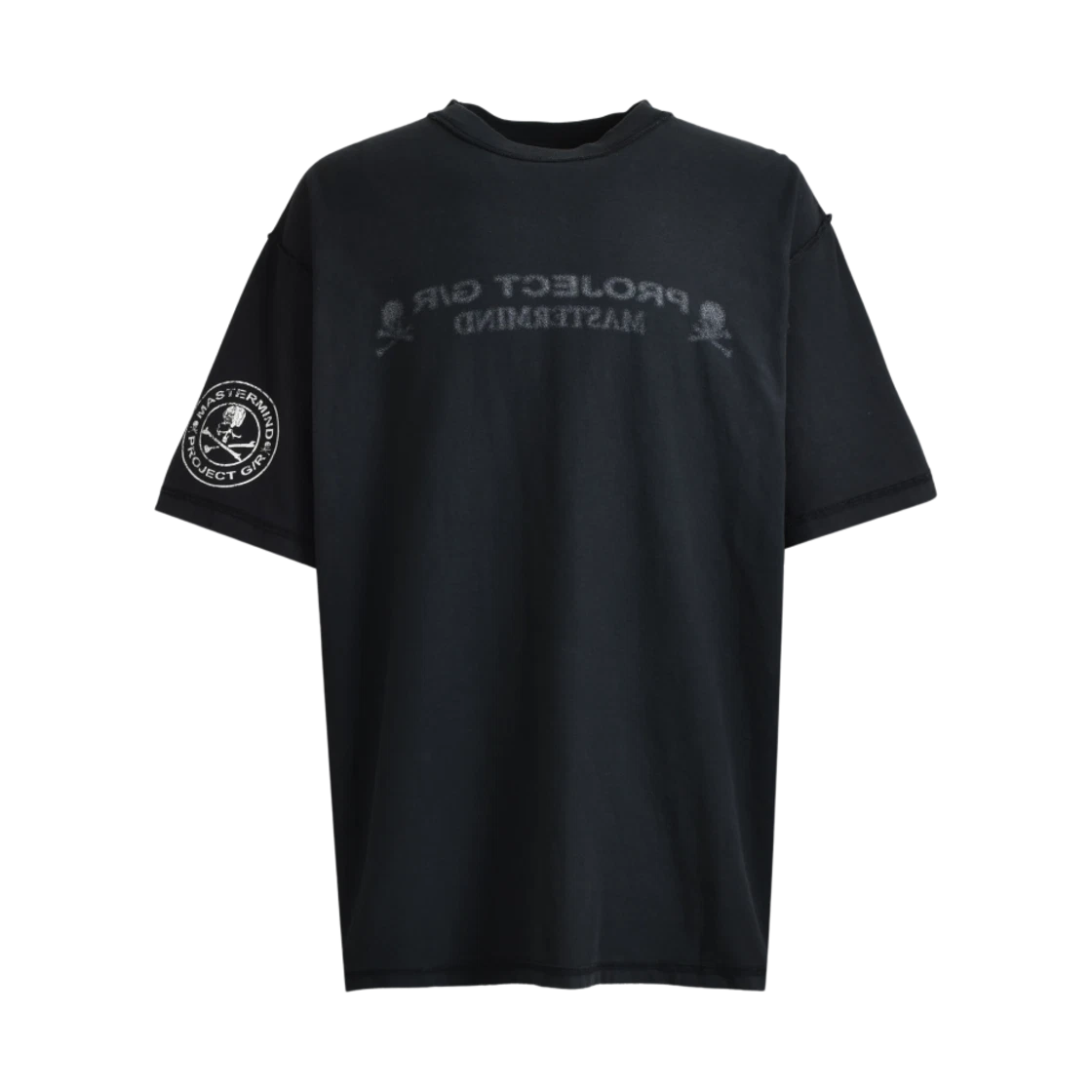 PROJECT G/R X MASTERMIND INSIDE OUT T-SHIRTS BLACK