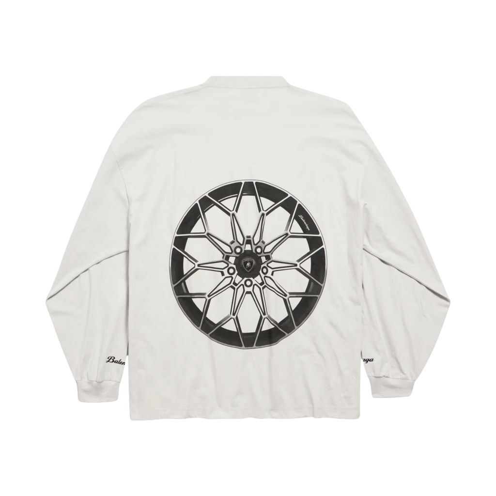 BALENCIAGA X AUTOMOBILI LAMBORGHINI OVERSIZED T-SHIRT DIRTY WHITE