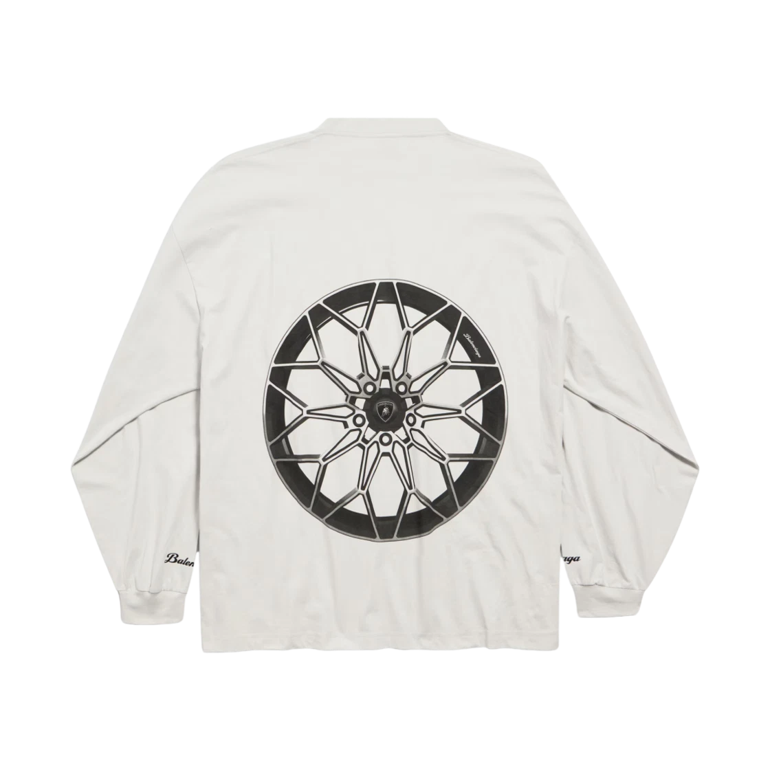 BALENCIAGA X AUTOMOBILI LAMBORGHINI OVERSIZED T-SHIRT DIRTY WHITE