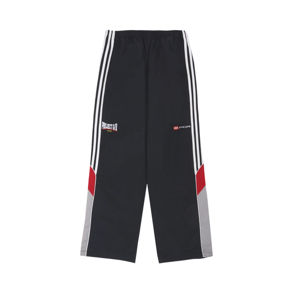 PROJECT G/R RETRO BAGGY NYLON TRACK PANTS BLACK