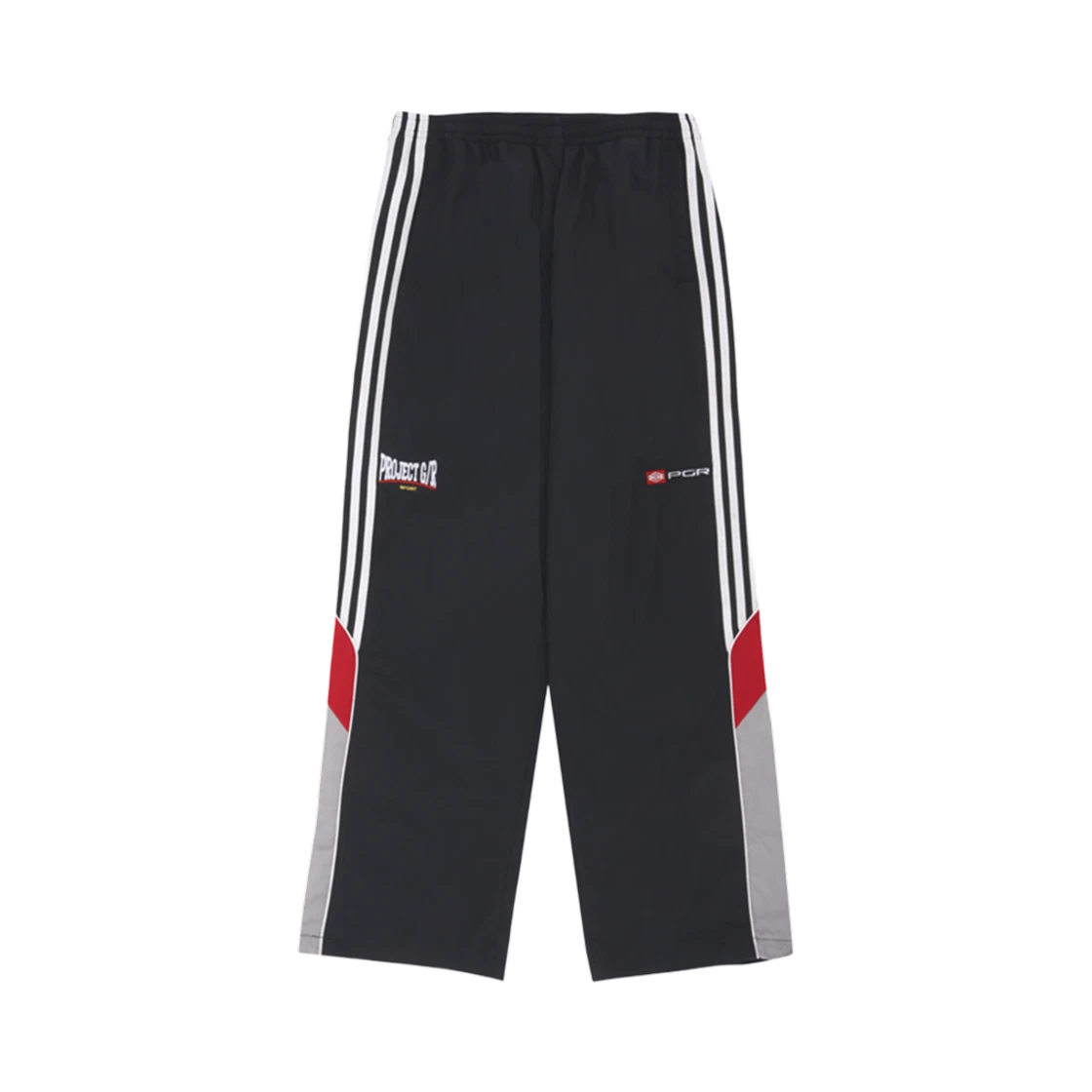 PROJECT G/R RETRO BAGGY NYLON TRACK PANTS BLACK