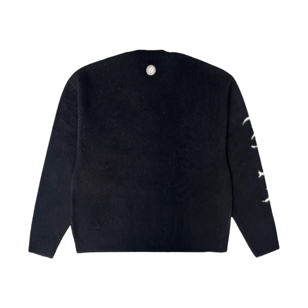 PROJECT G/R IRON CROSS MOHAIR KNIT PULLOVER BLACK