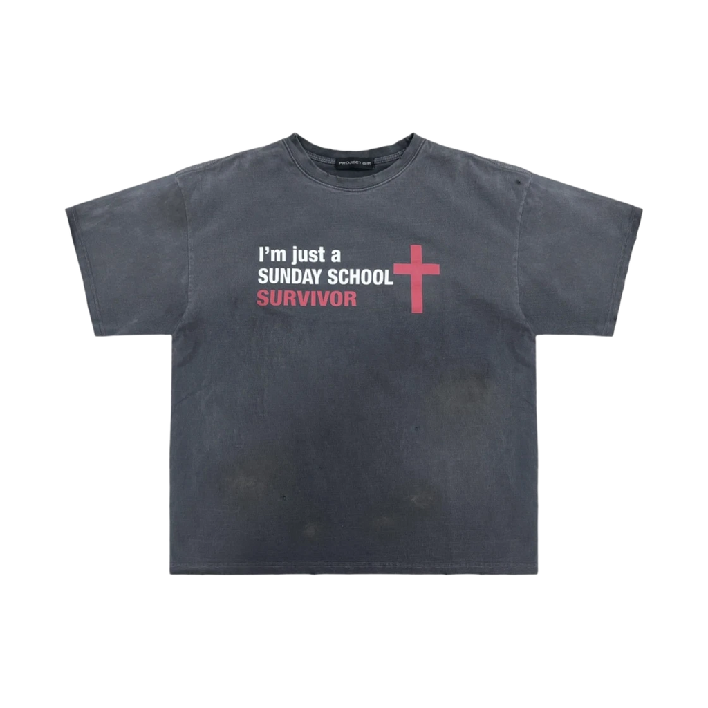 PROJECT G/R SUNDAY SCHOOL WASHED T-SHIRT NAVY