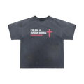 PROJECT G/R SUNDAY SCHOOL WASHED T-SHIRT NAVY