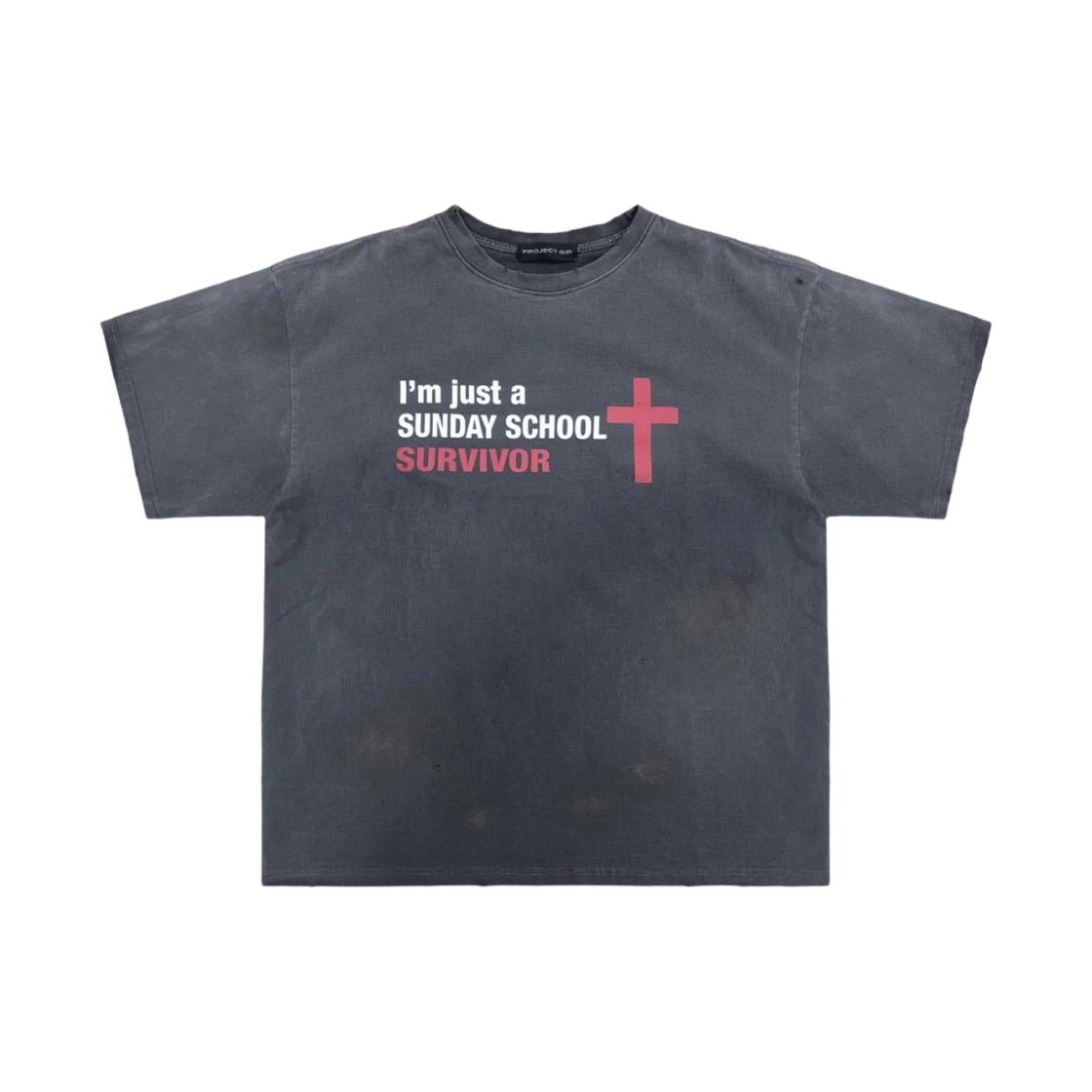 PROJECT G/R SUNDAY SCHOOL WASHED T-SHIRT NAVY