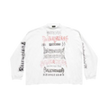 BALENCIAGA DIY METAL LONG SLEEVE T-SHIRT MEDIUM FIT IN WHITE BLACK RED