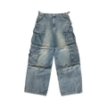 PROJECT G/R OVERSIZED CONVERTIBLE CARGO PANTS BLUE