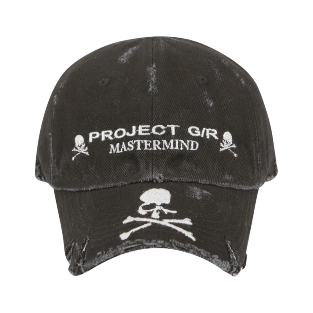 PROJECT G/R X MASTERMIND WASHED CRASHED CAP BLACK