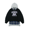 PROJECT G/R 3 LAYERED SWEATSHIRT BLACK