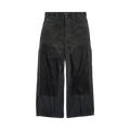 BALENCIAGA RIPPED OFF BAGGY PANTS BLACK GREEN RED
