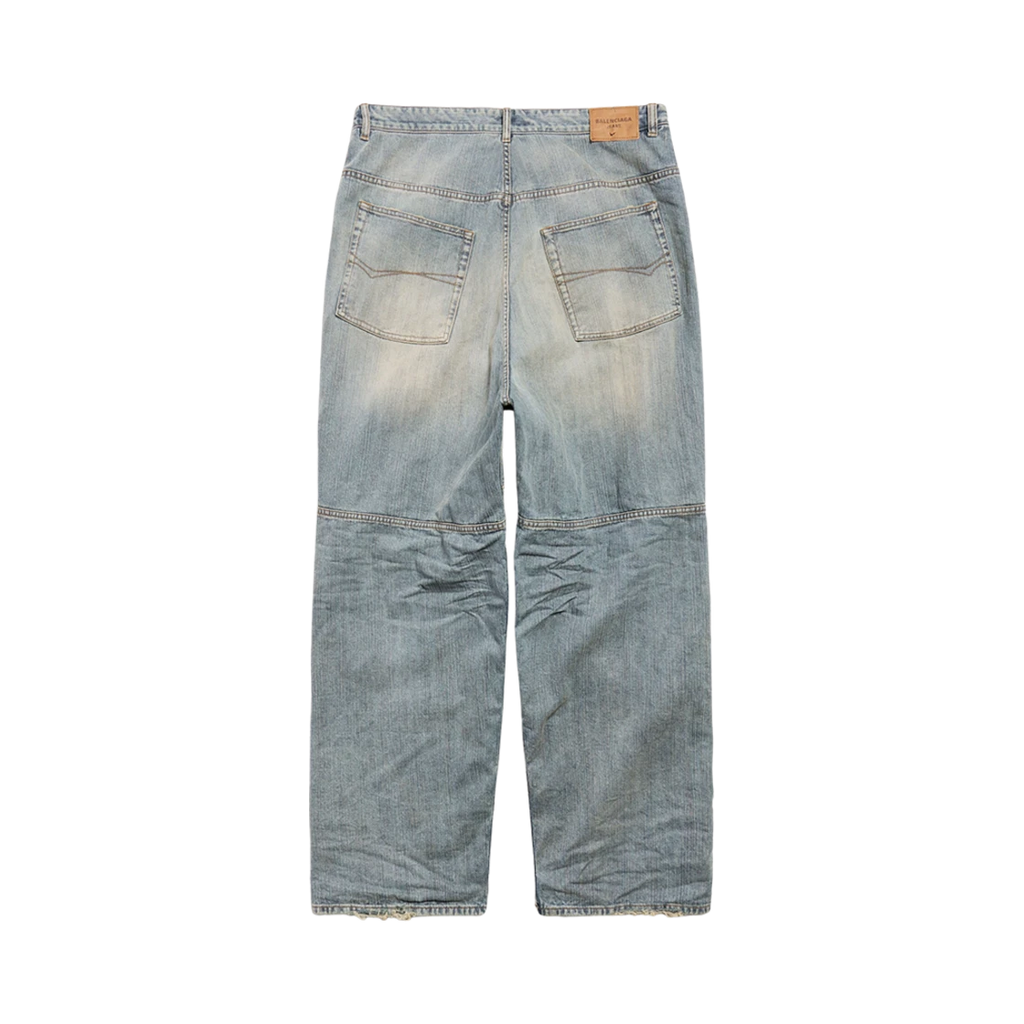 BALENCIAGA GEORGE V BAGGY PANTS LIGHT BLUE