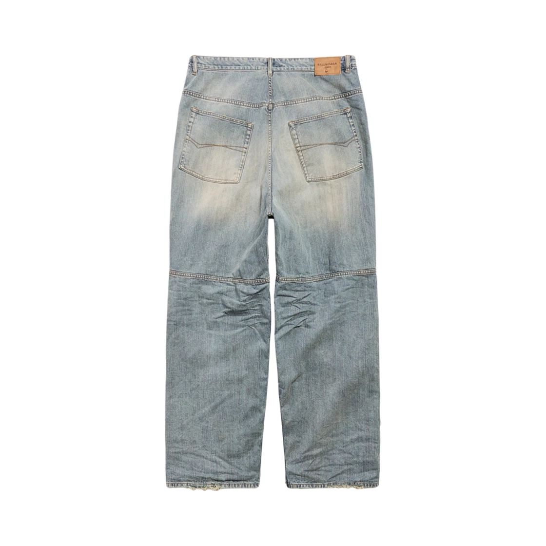 BALENCIAGA GEORGE V BAGGY PANTS LIGHT BLUE