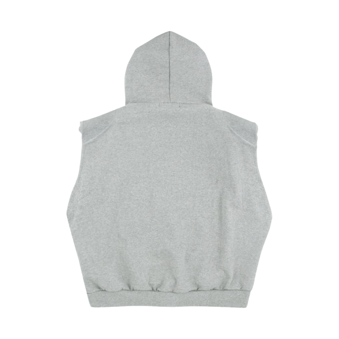 PROJECT G/R BOXY SLEEVELESS ZIP HOODIE GREY