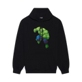 BALENCIAGA X MARVEL HULK 2021 GRAPHIC PRINT HOODIE BLACK