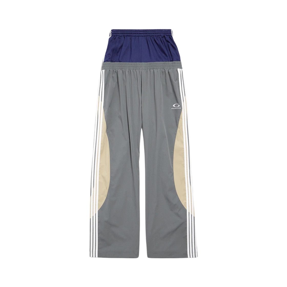 BALENCIAGA CUT UP TRACKSUIT PANTS DARK GREY