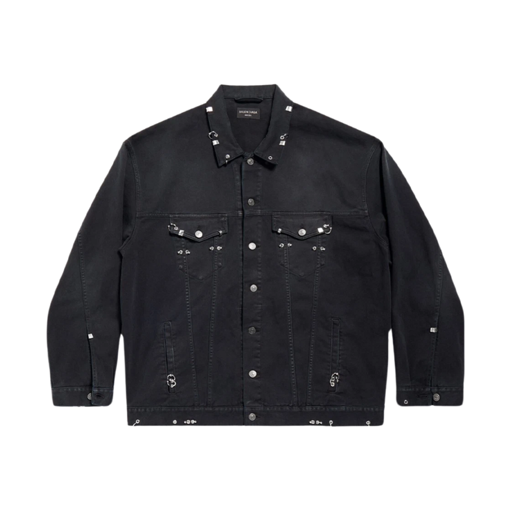 BALENCIAGA PIERCED JACKET IN BLACK
