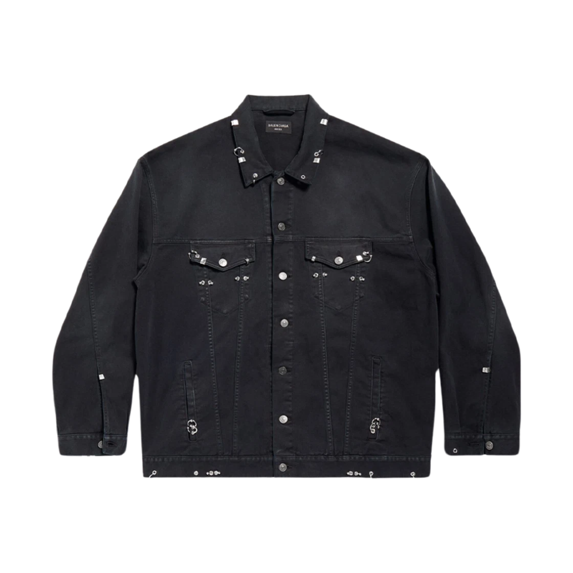 BALENCIAGA PIERCED JACKET IN BLACK