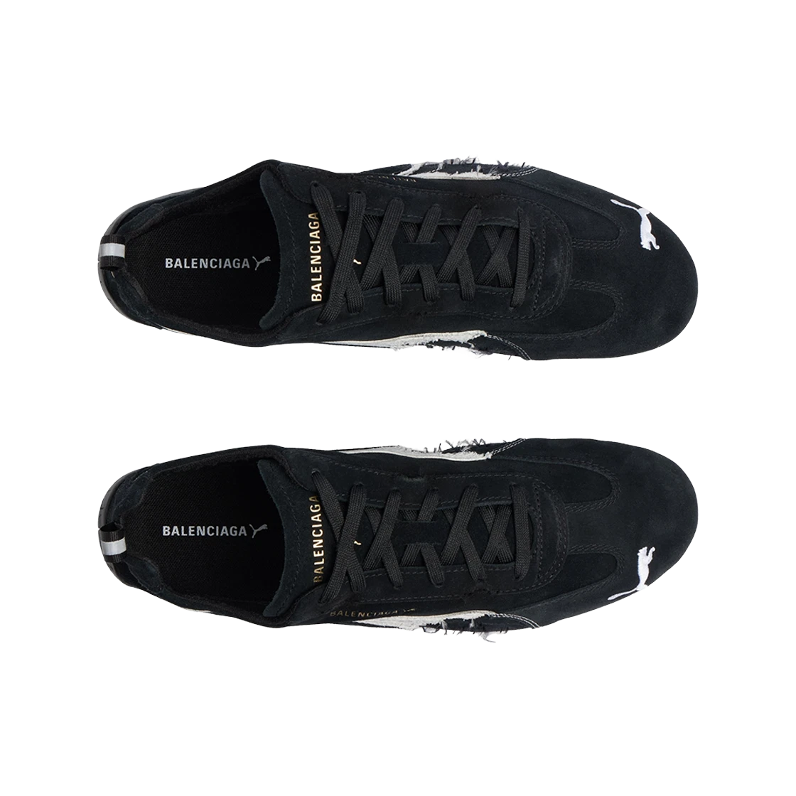 BALENCIAGA X SPEEDCAT SUEDE 'BLACK WHITE'