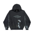 BALENCIAGA 3B STENCIL HOODIE MEDIUM FIT BLACK