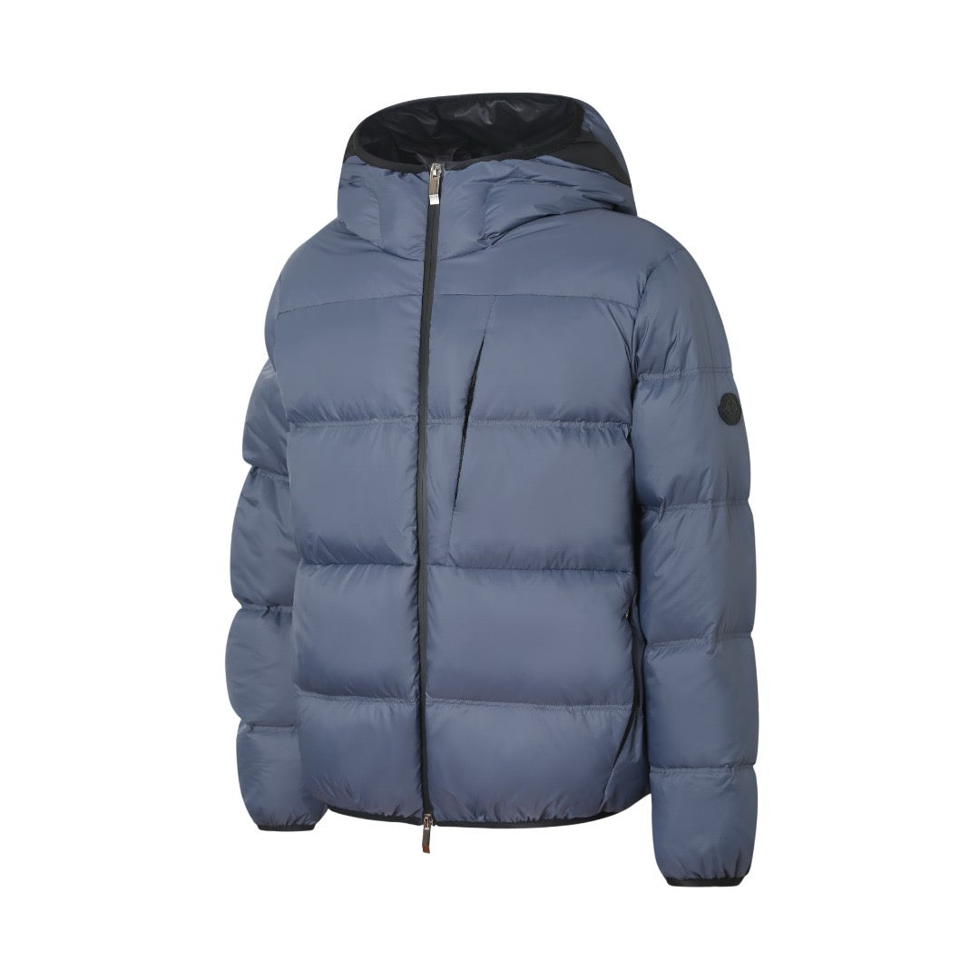 MONCLER POITEVIN HOODED SHORT DOWN JACKET