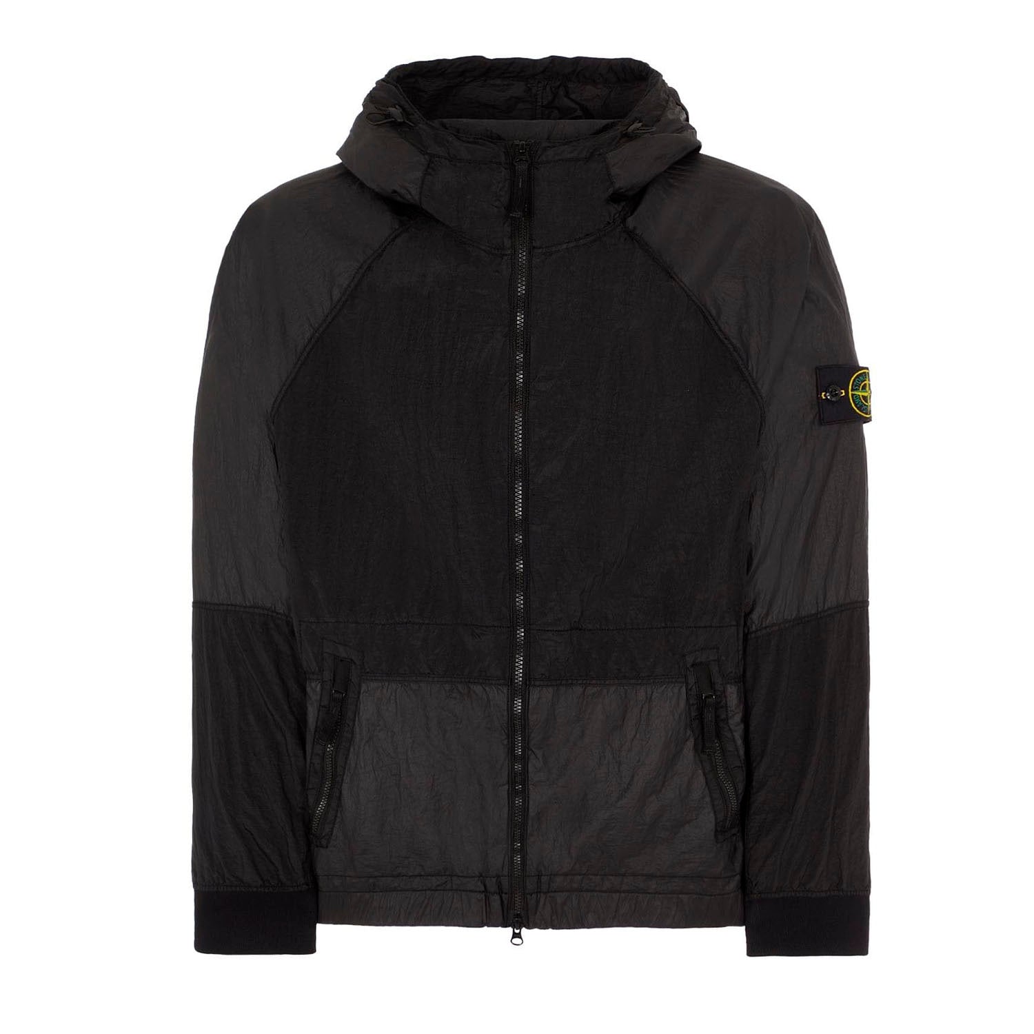 STONE ISLAND NYLON METAL WATRO-TC IN ECONYL JACKET BLACK