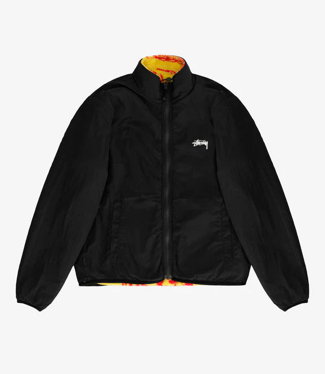 STUSSY DRAGON SHERPA JACKET YELLOW