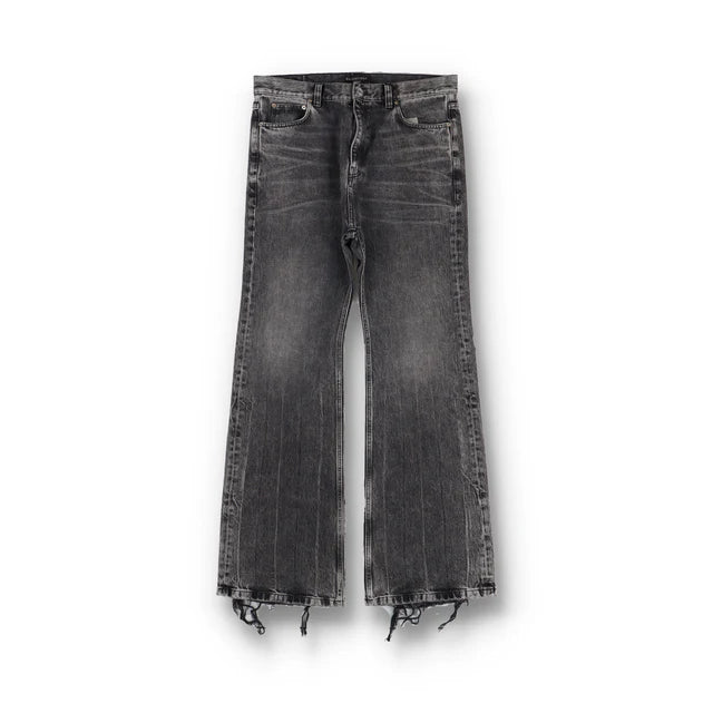 BALENCIAGA GREY FW22 RUNWAY "THE LOST TAPE" FLARED JEANS
