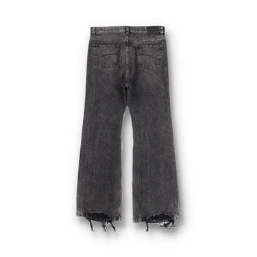 BALENCIAGA GREY FW22 RUNWAY "THE LOST TAPE" FLARED JEANS